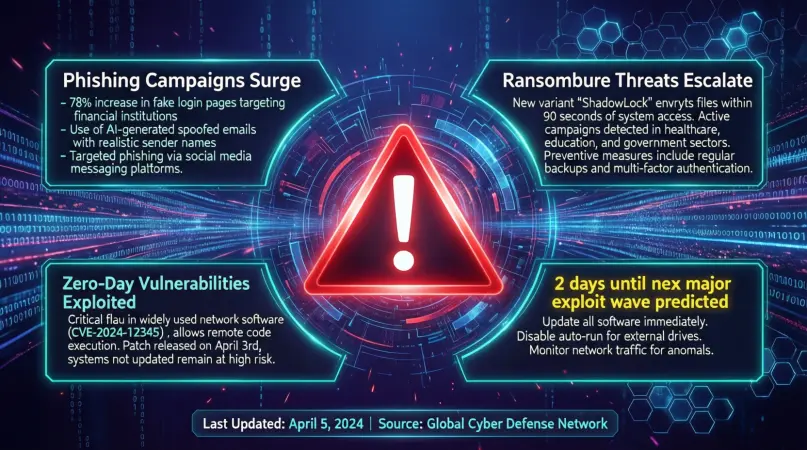 latest cyber threat alerts for safe online security