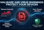 malware and virus warnings: protect your devices