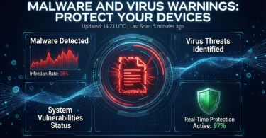 malware and virus warnings: protect your devices