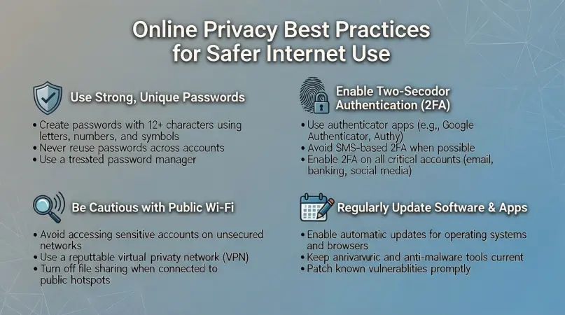 online privacy best practices for safer internet use