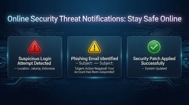 online security threat notifications stay safe online